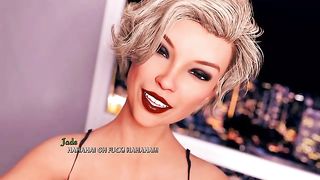 Smoking hot blonde woman with big tits is getting hammered from the back and enjoying it