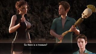 Lovely brunette is doing her best to seduce a random guy and have sex with him