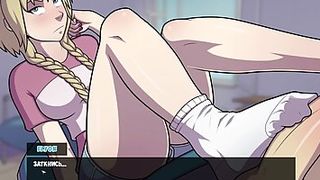 Blonde babe with braids can't wait to get her daily dose of fuck, until she cums