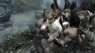 Lacey and Jenna are about to get gangbanged in the late afternoon, by some masked men