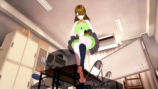 Busty Hentai slut is holding her legs spread wide open, eager to get fucked very hard