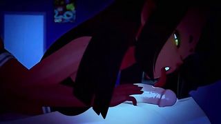 Mery the Succubus visits guys in the middle of the night and plays with their hard dicks