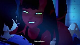 Mery the Succubus visits guys in the middle of the night and plays with their hard dicks
