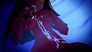 Mery the Succubus visits guys in the middle of the night and plays with their hard dicks