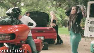 Transexuals Aubrey Kate Helps Gia Paige Pass Time Cheating (TransFixed porn)