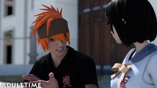 Hentai Babe Talks her Study Buddy through an Intimate Pussy Creampie