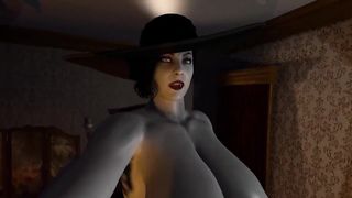 Big Busty Futanari Lady dominates and fucks the young beauty girl (anime)