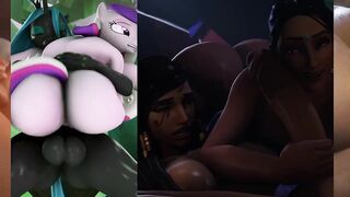 Hermaphroditism compilation. Racy animated stunners are deepthroating sausages and getting drilled rigid