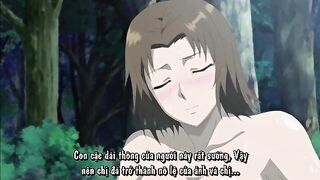 Animation female is wailing and moaning from sensation while railing a rock rock hard meat stick