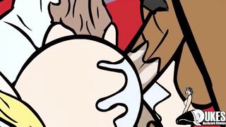 Toon broads are blowing various meatpipes and getting drilled rigid during a molten, bi-racial orgy