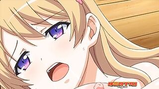 Cartoon girls are making love with each other and then having a casual, ffm threesome