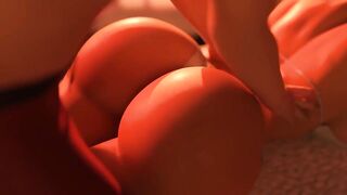 Magnificent black-haired with large figure despairingly needs a fine lovemaking and a highly strenuous climax