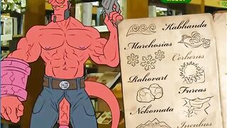 Toon honey is having hard-core hookup with a jaw-dropping dude or at least dreaming about it