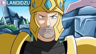 Cartoon babe is eager to have hardcore sex with a guy whose dick is rock hard