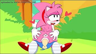 Amy Rose is a slutty cartoon chick who likes hardcore sex more than anything else