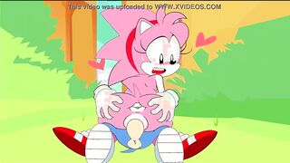 Amy Rose is a slutty cartoon chick who likes hardcore sex more than anything else