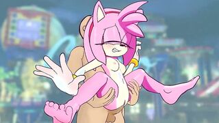 Amy Rose is a slutty cartoon chick who likes hardcore sex more than anything else