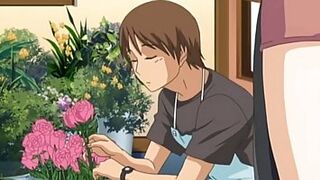 Sempai sister-in-law lets boy to play with her big tits | HENTAI SEX SCENE