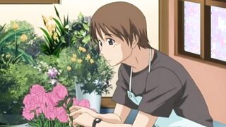 Sempai sister-in-law lets boy to play with her big tits | HENTAI SEX SCENE