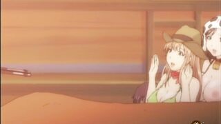 Dweeb gets dude manhood between phat-boobed honies tits