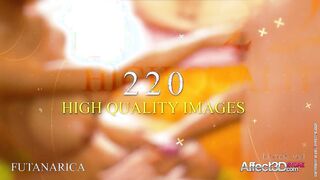 Yam-Sized breasts girl/girl futa lovelies having yoga tantric sex intercourse in a killer cartoon