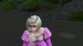 Queen Gone Mischievous #1 - Girly-Girl - Jiggling Orgasm - Tonguing Jizz off Thumbs - SIMS 4 Roleplay