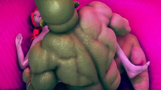 Gal knight lose to monster ork