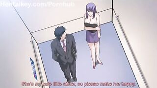 Big-Boobed Doll Elevator Oral Delectation