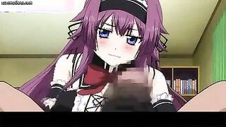 Killer Anime Porn French maid is groping her manager's rock hard trunk until he erupts from sheer pleasure