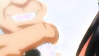 Abnormal Asian anime porn of a saucy college girl in uniform who gets dual boinked and creamed