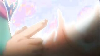 Abnormal Asian anime porn of a saucy college girl in uniform who gets dual boinked and creamed