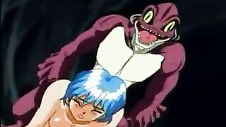 Mutated fish fellows find 2 manga porn cocksluts with epic bods to hookup their brains out