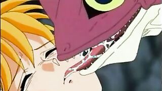 Mutated fish fellows find 2 manga porn cocksluts with epic bods to hookup their brains out