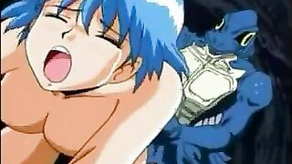 Mutated fish fellows find 2 manga porn cocksluts with epic bods to hookup their brains out