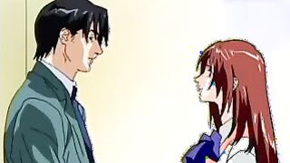 Banging a handsome anime porn assistant with hefty breasts and a vulva brilliant for munching and pleasuring