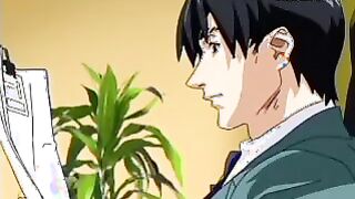 Banging a handsome anime porn assistant with hefty breasts and a vulva brilliant for munching and pleasuring