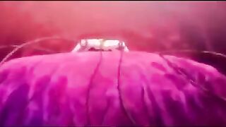 Pervy anime porn with a lot of cuties with giant hooters corded up and nailed by monsters