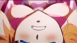 Pervy anime porn with a lot of cuties with giant hooters corded up and nailed by monsters