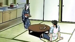 Anime Porn maid with a uber-cute pair of hooters gets wedged rigid by the youthfull sir of the mansion