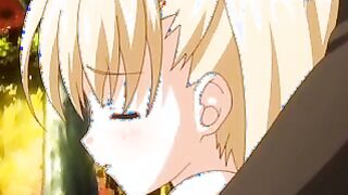 Naughty blond anime porn gal in stocking and with no underpants pounded by an old fellow