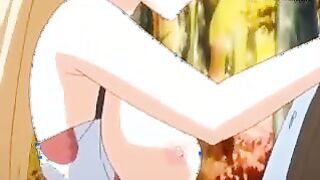 Naughty blond anime porn gal in stocking and with no underpants pounded by an old fellow