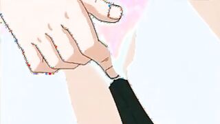 Anime Porn nymph with uber-cute udders slides out of her college microskirt and gets fingerblasted in the classroom