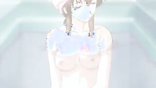 Anime Porn stunner with humungous breasts and her paramour are having a super-naughty sex intercourse venture in the tub