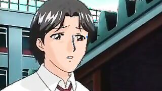 Anime Porn stunner with good bumpers roped up by junior boys with a lurk of hump fucktoys