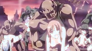 Manga Porn female in cords and chains impregnated by the monstrous warriors