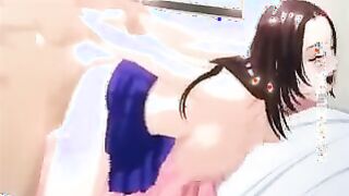 Anime Porn girl is getting her taut slit jammed with rock firm man-meat in her sofa