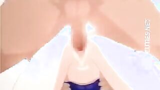 Anime Porn girl is getting her taut slit jammed with rock firm man-meat in her sofa