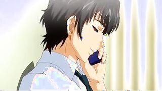 Manga Porn doll with crimson hair is getting her gash fucked from behind until she blows a load