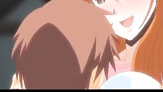 Big-Chested Anime Porn gal is squashing her paramour's meat stick with her milk funbags while slurping it's apex