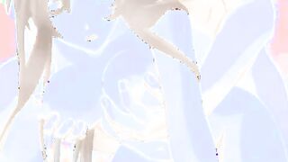 Anime Porn woman with phat jugs is getting ravaged while waiting for her mates to stop by